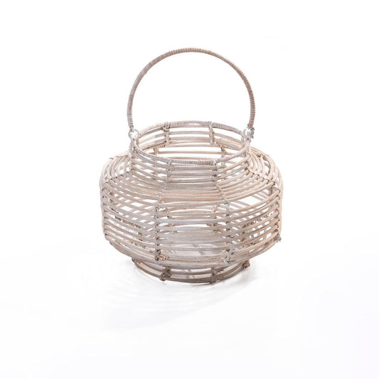 Rose Rattan Lantern