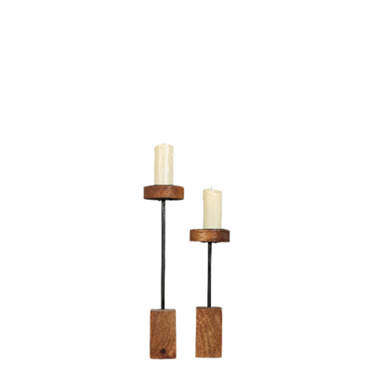 Wood Stand Candle Holder
