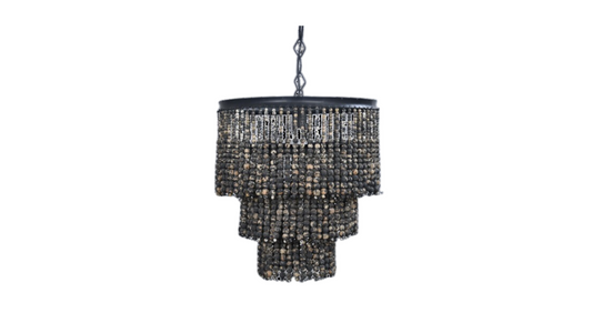 Distressed Black Lamp