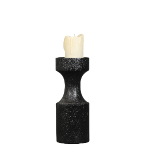 Wood Pillar Candle Holder