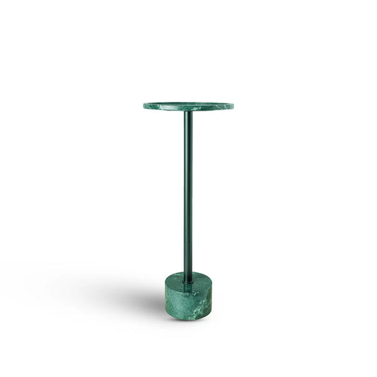 Viver Round Green Marble Drink Table - Small