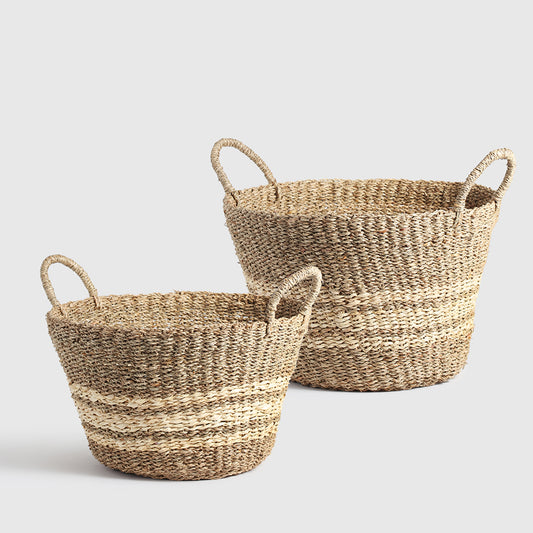 Athena Seagrass Basket set of2