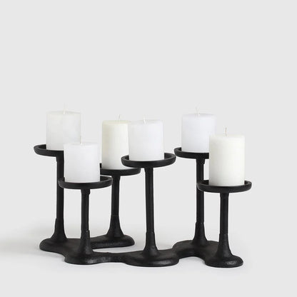 Tia Temara Aluminium Candle Holder