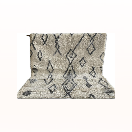White Grey Rug