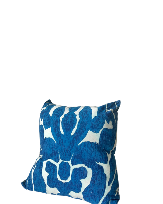 Blue Square Shape Cushion