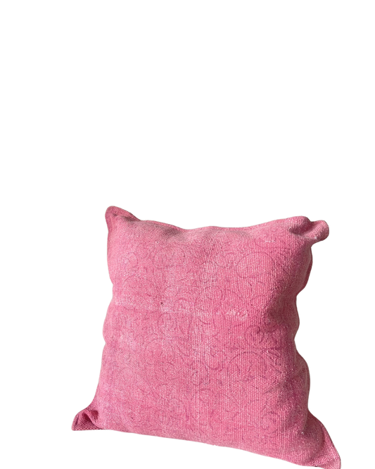 Pink Square Shape Cushion