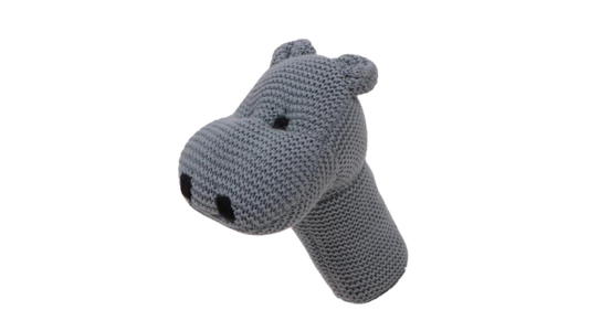 Rattle Hippo Blue