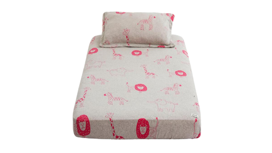Jungle Safari Cot Sheet & Pillow Set For Babies