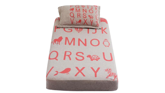 Alphabet Cot Sheet & Pillow Set For Babies